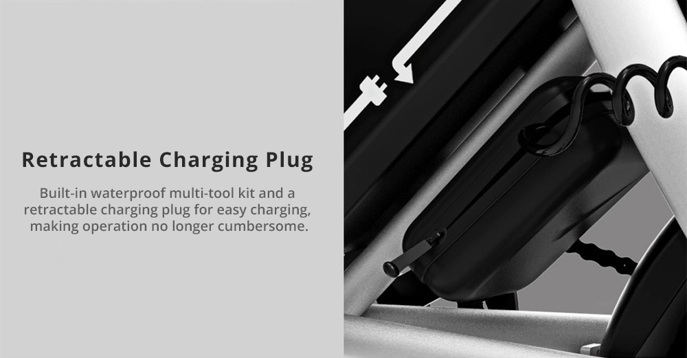 Xiaomi HIMO V1 Plus Xe đạp điện gấp gọn di động 250W Động cơ 14 inch Đường kính bánh xe Thiết kế nhẹ - Màu trắng