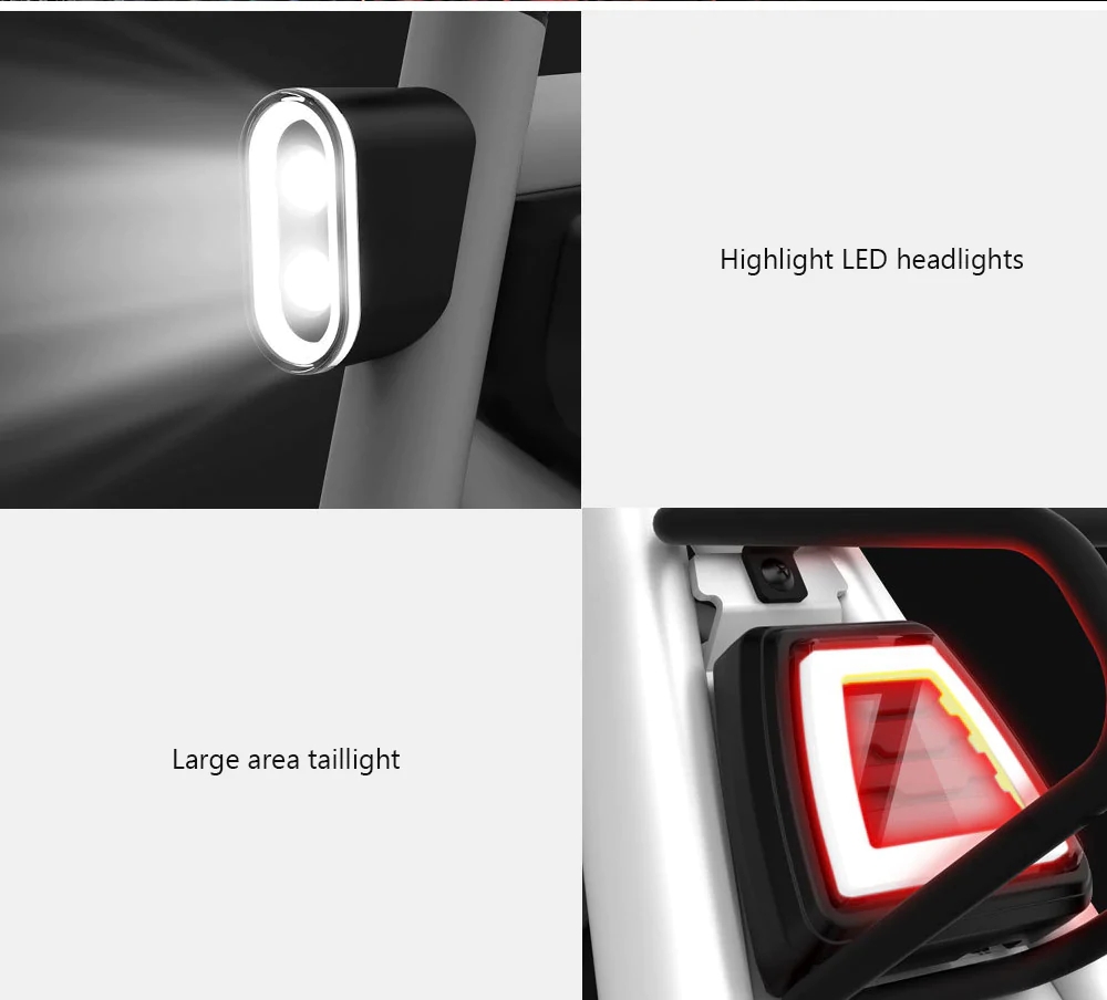 Xe đạp điện gấp gọn di động Xiaomi HIMO Thiết kế tiện dụng Đi xe nhiều chế độ - Màu trắng